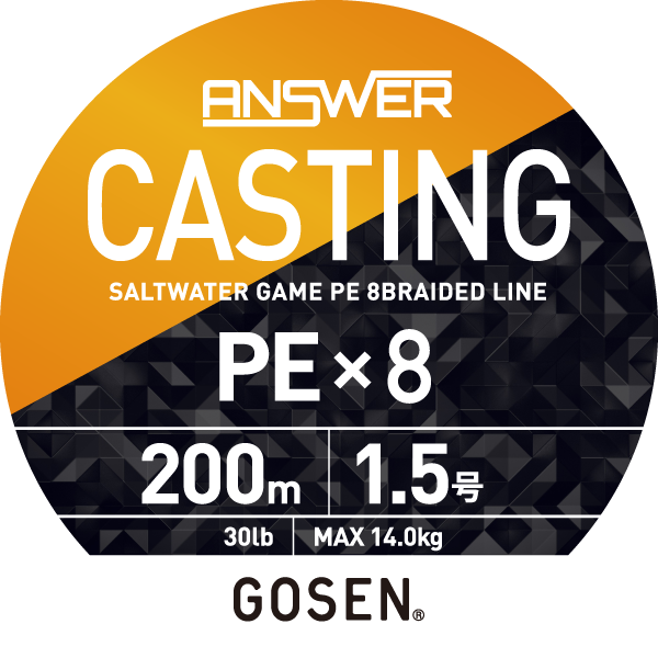 GOSEN ANSWER CASTING PE×8 200