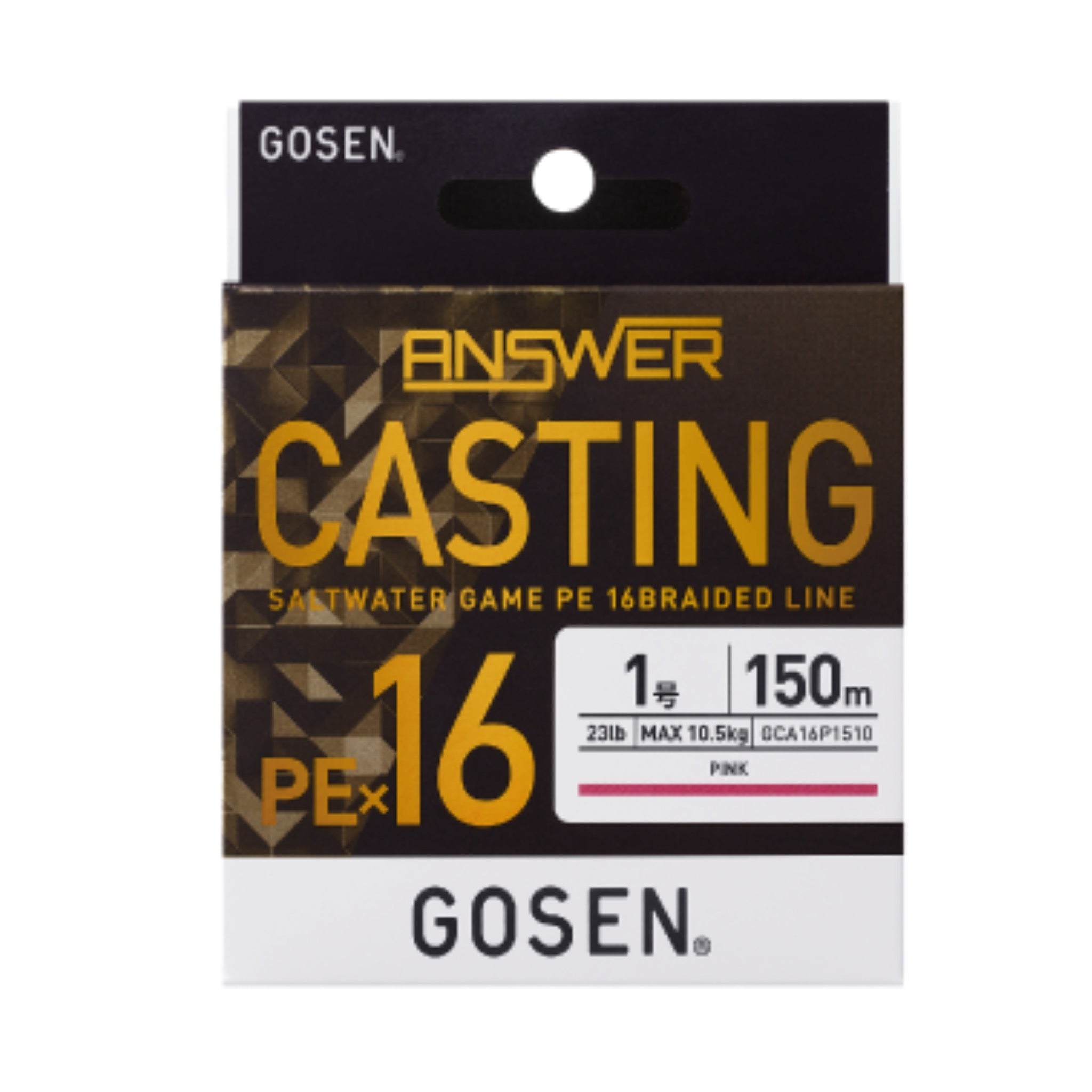 gosen 16 braided fishing line GOSEN ANSWER CASTING PE×16 – BigGame