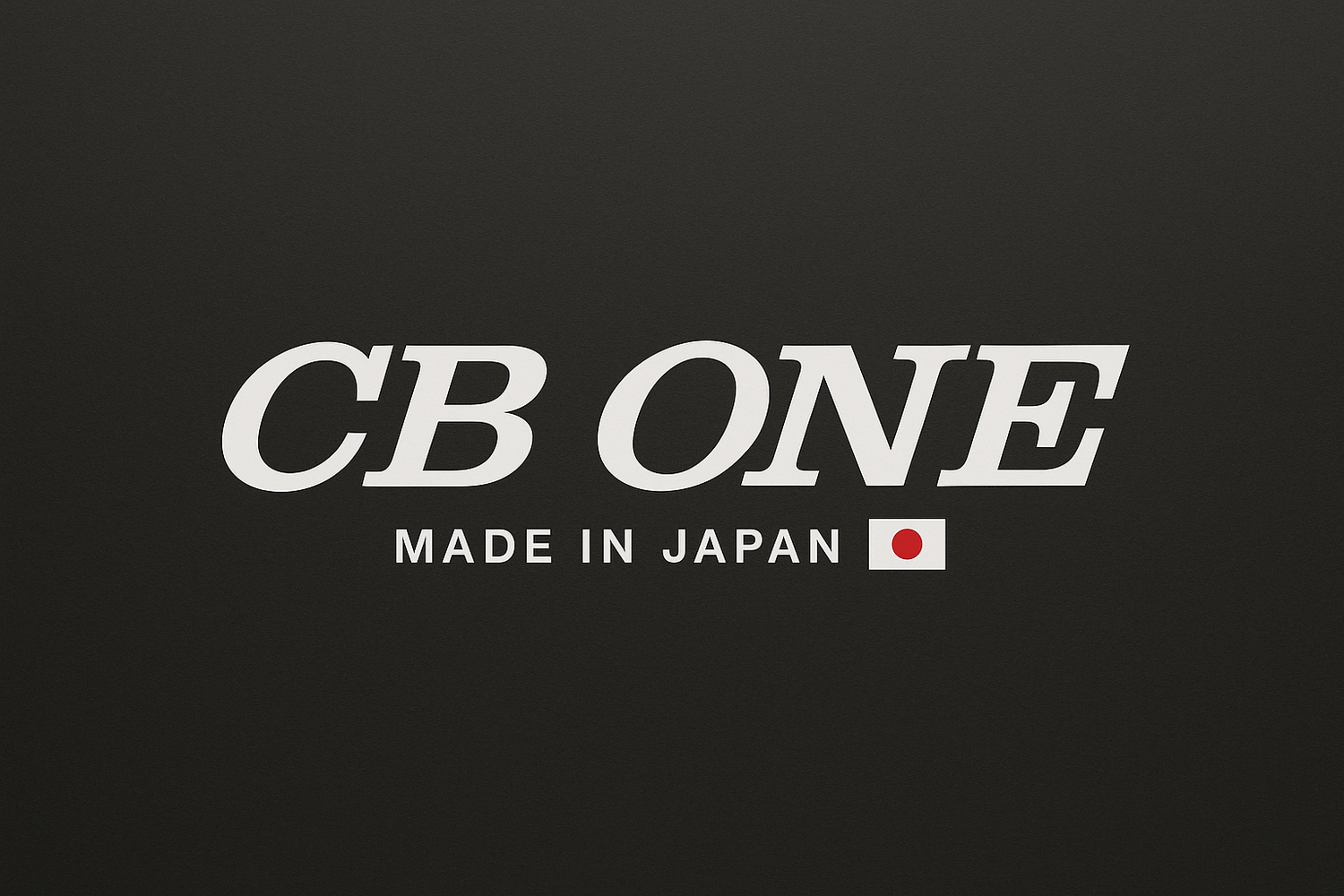 CB ONE banner with larger logo and smaller Made in Japan text