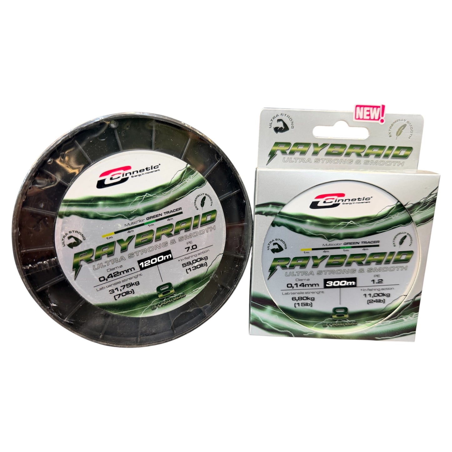 Cinnetic RAYBRAID 8 green tracer